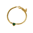 Pulseira blindada em aço inoxidável Joia de moda feminina Design em corrente Acessório elegante para festas celebrações e como presente para mulheres 2