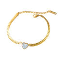 Pulseira blindada em aço inoxidável Joia de moda feminina Design em corrente Acessório elegante para festas celebrações e como presente para mulheres 3