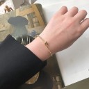 Pulseira de bolas feminina com nó 5