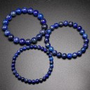 Pulseira de contas de lapis lazuli para senhora 3