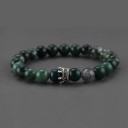 Pulseira de contas feminina com coroa 12