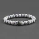 Pulseira de contas feminina com coroa 5