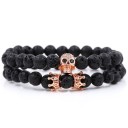 Pulseira de contas masculina 2 pcs H514 2