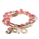 Pulseira de contas para senhora 3 pcs H677 2