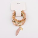 Pulseira de contas para senhora 4 pcs H634 2