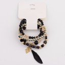 Pulseira de contas para senhora 4 pcs H634 4