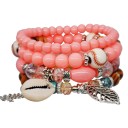 Pulseira de contas para senhora 4 pcs J117 11