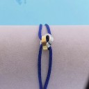 Pulseira de cordão com círculos interligados 12