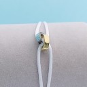 Pulseira de cordão com círculos interligados 23