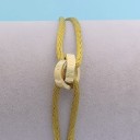Pulseira de cordão com círculos interligados 5