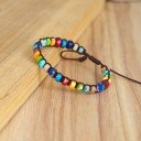 Pulseira de cordão com contas H507 5