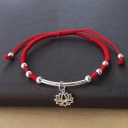 Pulseira de cordão de lótus para senhora 4