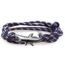 Pulseira de cordão em camadas tubarão 28