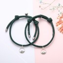 Pulseira de cordão magnético para casais 2 pcs 8