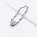 Pulseira de corrente com coração 4