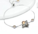 Pulseira de corrente feminina com abelha 3