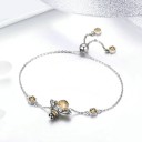 Pulseira de corrente feminina com abelha 4