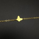 Pulseira de corrente feminina com borboleta 5