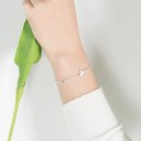 Pulseira de corrente feminina com borboletas 2