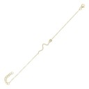 Pulseira de corrente feminina com cobra 1