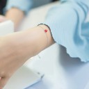 Pulseira de corrente feminina com coração 2