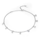 Pulseira de corrente feminina com pedras 1
