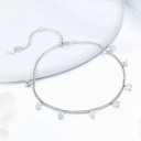 Pulseira de corrente feminina com pedras 4