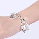 Pulseira de corrente feminina com pendentes 2