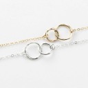 Pulseira de corrente para senhora com argolas 3