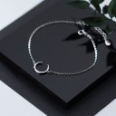 Pulseira de corrente para senhora com lua 3