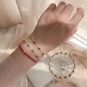 Pulseira de corrente para senhora com pedras H158 4