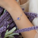 Pulseira de corrente para senhora com pedras H164 2