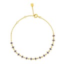 Pulseira de corrente para senhora com pedras H173 6