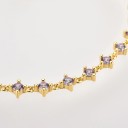 Pulseira de corrente para senhora com pedras H173 2