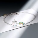 Pulseira de corrente para senhora com unicórnio 3
