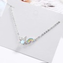 Pulseira de corrente para senhora com unicórnio 5