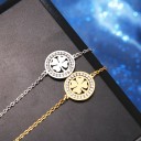 Pulseira de corrente para senhora trevo H554 2