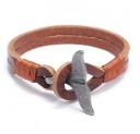 Pulseira de couro com nadadeira 6