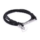 Pulseira de couro masculina com machado 8