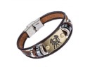 Pulseira de couro signo do zodíaco H680 5