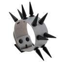 Pulseira de pele com picos H464 5