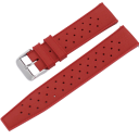 Pulseira de relógio 20 mm para Oris Seiko Citizen Pulseira desportiva tropical em silicone Pulseira de substituição à prova de água para relógios clássicos e de mergulho 5