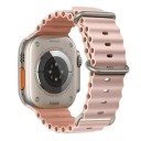 Pulseira de silicone 38 mm 40 mm 41 mm para Apple Watch Pulseira à prova de água com fivela de titânio Laço ajustável e fecho 9