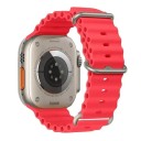 Pulseira de silicone 38 mm 40 mm 41 mm para Apple Watch Pulseira à prova de água com fivela de titânio Laço ajustável e fecho 3