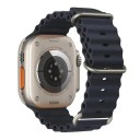 Pulseira de silicone 42 mm 44 mm 45 mm 49 mm para Apple Watch Pulseira à prova de água com fecho em titânio Laço ajustável e fecho 22