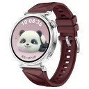 Pulseira de silicone de 22 mm para Huawei Watch com fecho metálico seguro Pulseira macia e respirável resistente compatível com vários 6