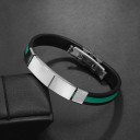 Pulseira de silicone masculina H629 2