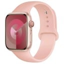 Pulseira de silicone para Apple Watch Series 9 8 7 6 5 4 3 SE Ultra 2 38–40–41 mm S-M À prova de água, pulseira flexível 35