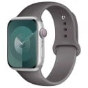 Pulseira de silicone para Apple Watch Series 9 8 7 6 5 4 3 SE Ultra 2 38 mm - 40 mm - 41 mm M-L À prova de água, pulseira 43