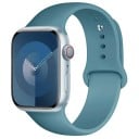 Pulseira de silicone para Apple Watch Series 9 8 7 6 5 4 3 SE Ultra 2 38 mm - 40 mm - 41 mm M-L À prova de água, pulseira 41
